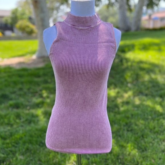 Free People Tops - Free People Tight Purple Sleeveless Top